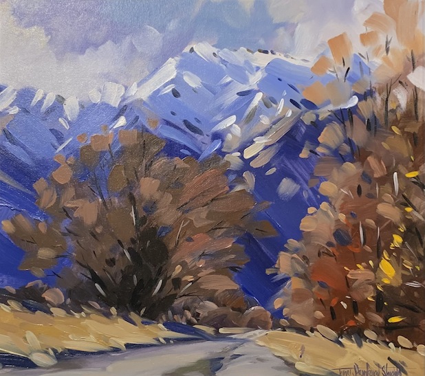 Tony Standford Shields |View from Glencoe Road Crown Range Central Otago